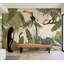 Adhésif mural pelez et collez - Jungle abstraite avec des animaux-1315074190