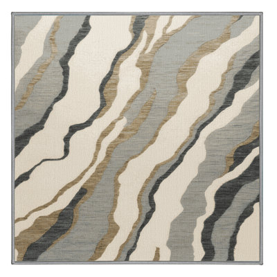 Tapis gris lavable à la machine