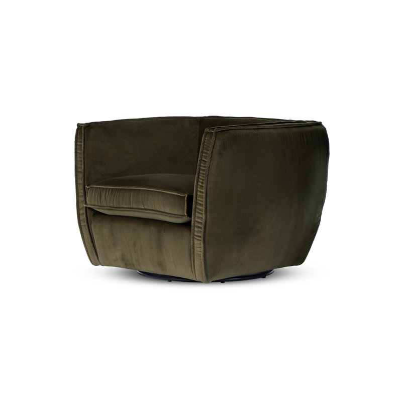 Rashi Swivel Chair-Surrey Olive, Surrey Olive