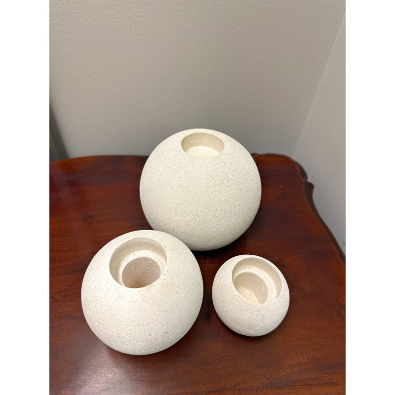 Sandstone Candle Holder