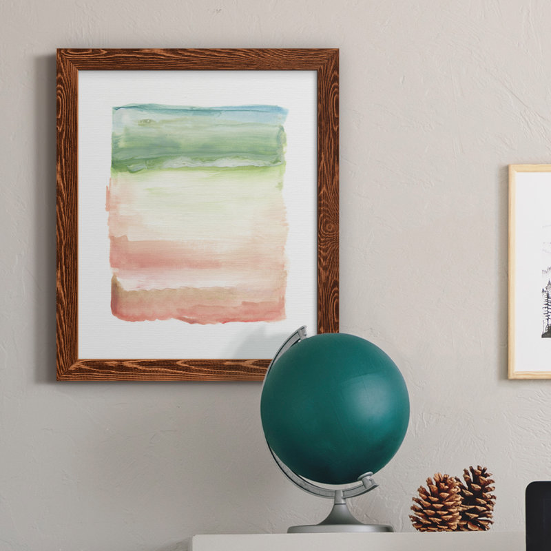 Skye I - Peinture sur toile encadrée, Toile avec cadre érable, H 20 po x l 17 po x P 1,5 po