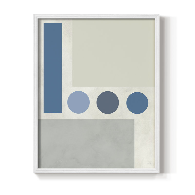 Étoiles alignées II, reproduction encadrée - bois massif, Blanc, H 14 po x l 11 po