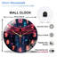 Horloge murale néon libellule 12 po
