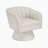 Charley Round Arms Boucle Swivel Chair-2002444963