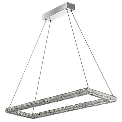 Blair 1 - Light Chrome LED Crystal Pendant