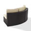 Canapé de patio en osier de 83 po de largeur avec coussins Sneed-390341221