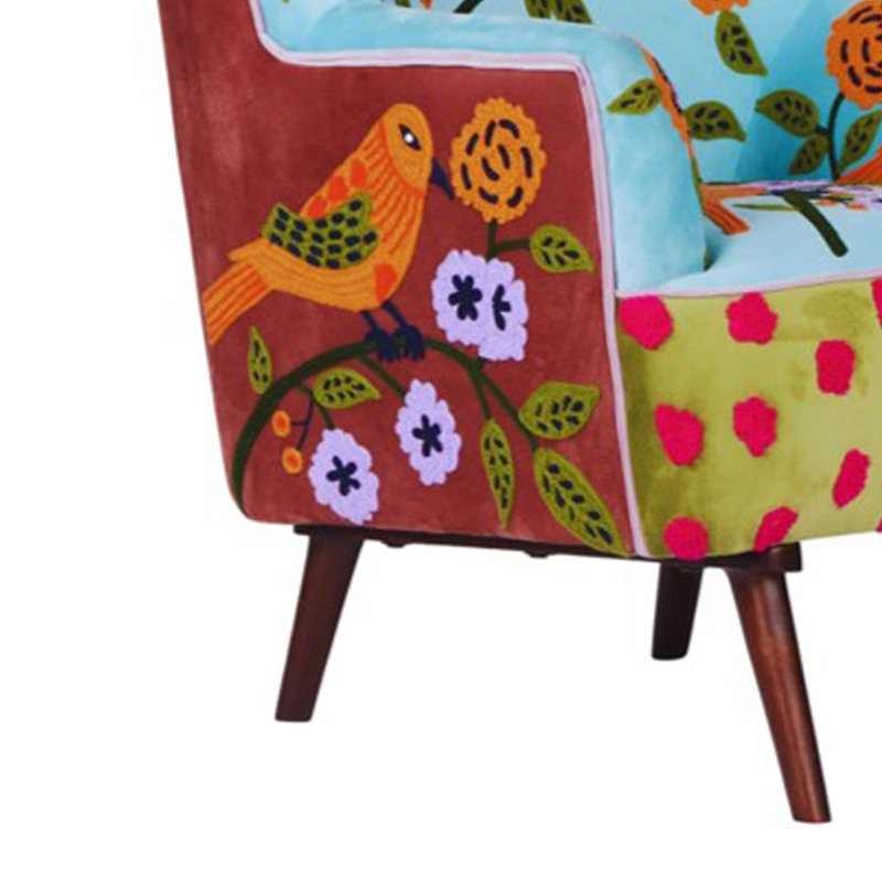 Chaise d'appoint Obara, Turquoise