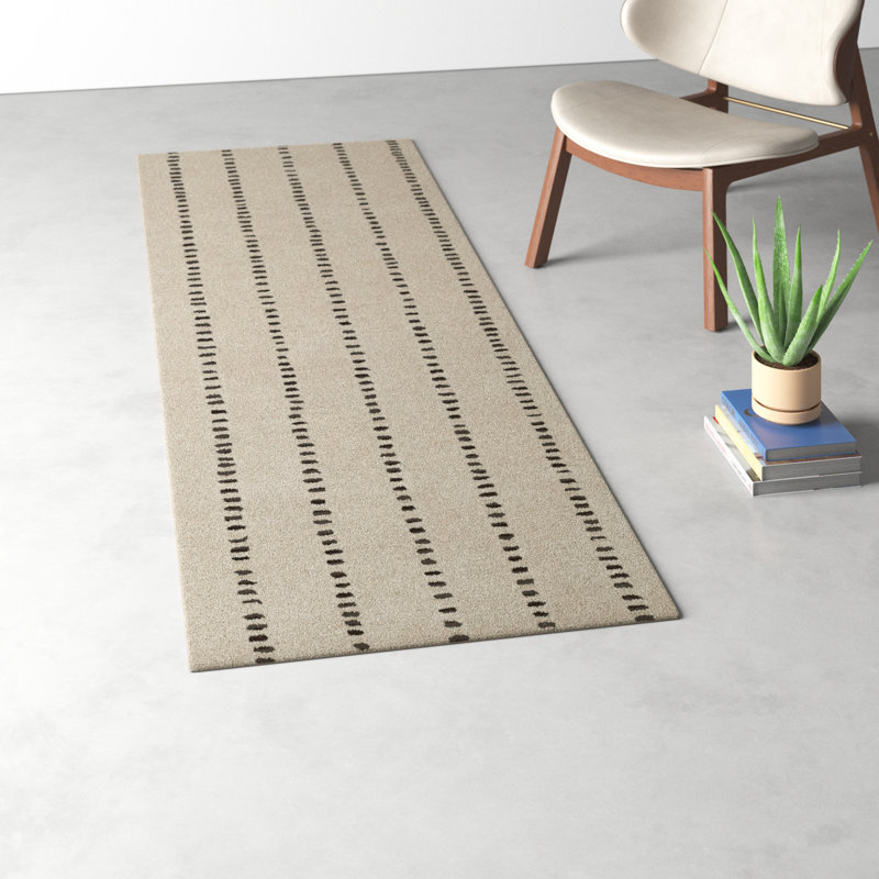 Austen Hand Tufted Wool Striped Indoor Rug, Runner 2'6" x 8'