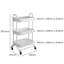 Adin 78.7cm H x 46cm W Utility Cart with Wheels-684666676