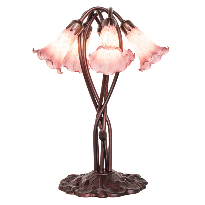 Tiffany Table Lamp, Rocker, Lavender
