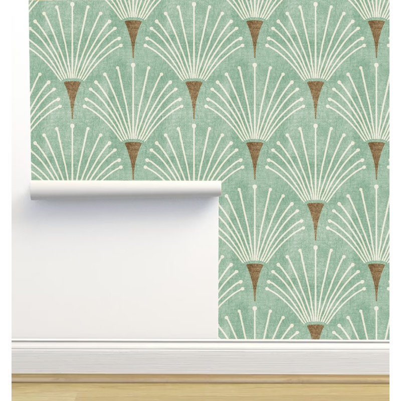 Rouleau de papier peint texturé L 12 pi x l 2 pi Amy MacC Ready Designs, Vert