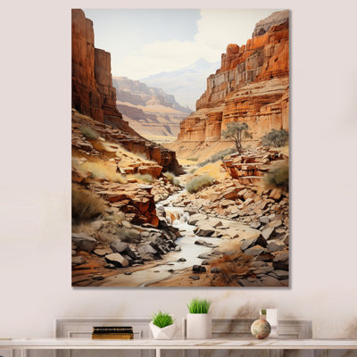 «Barriera Canyon Endless Journey I», reproduction sur toile