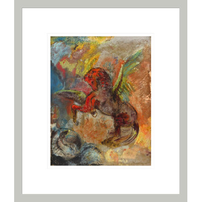 Pegasus and Hydra by Odilon Redon -Framed Giclee Print