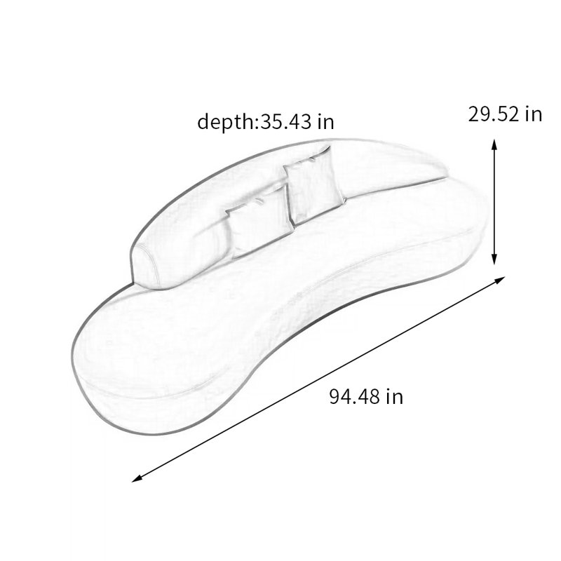 Chaise longue rembourrée en forme de chaise rembourrée moderne