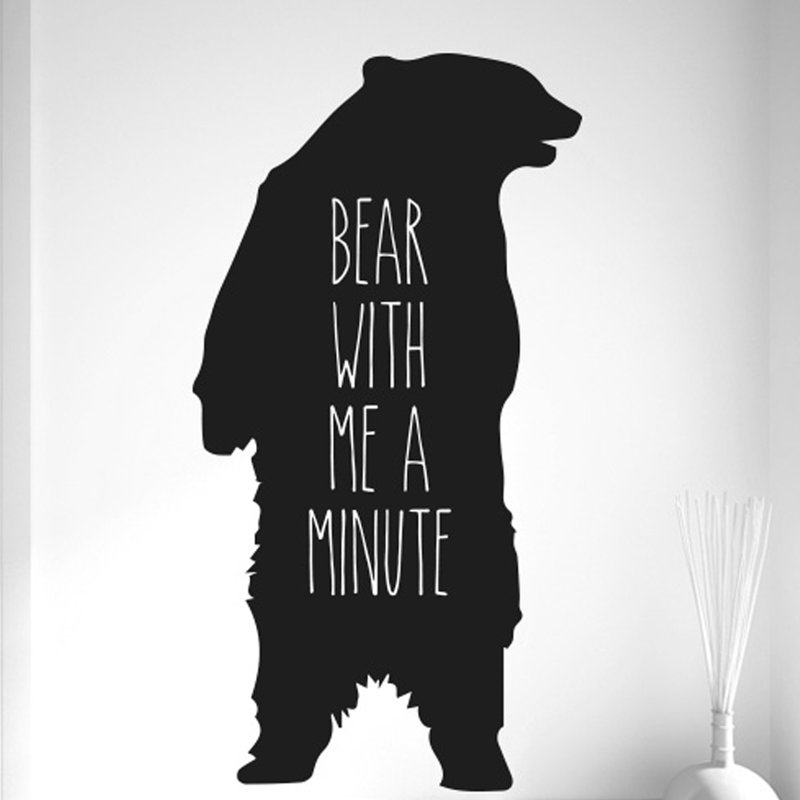 Animals Wall Decal, Black