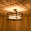 Plafonnier encastré en cristal 4 lumières