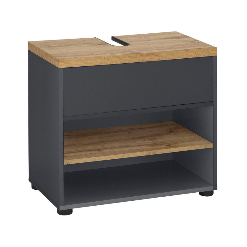 Nayelys 57cm Kitchen Pantry, Anthr/Oak