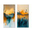 «Orange Twilight Calm Meadow I», ensemble d'art mural 2 pièces Meadow-2142271280-2142271283-2142271284