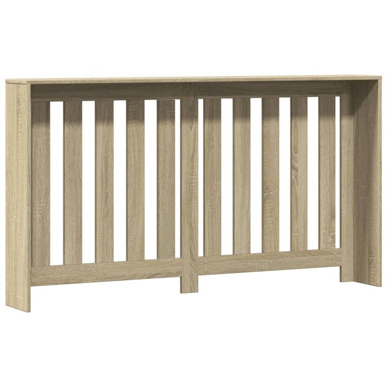 Large Radiator Cover, Sonoma Oak, 149 x 20 x 82 cm, Vertical Slats