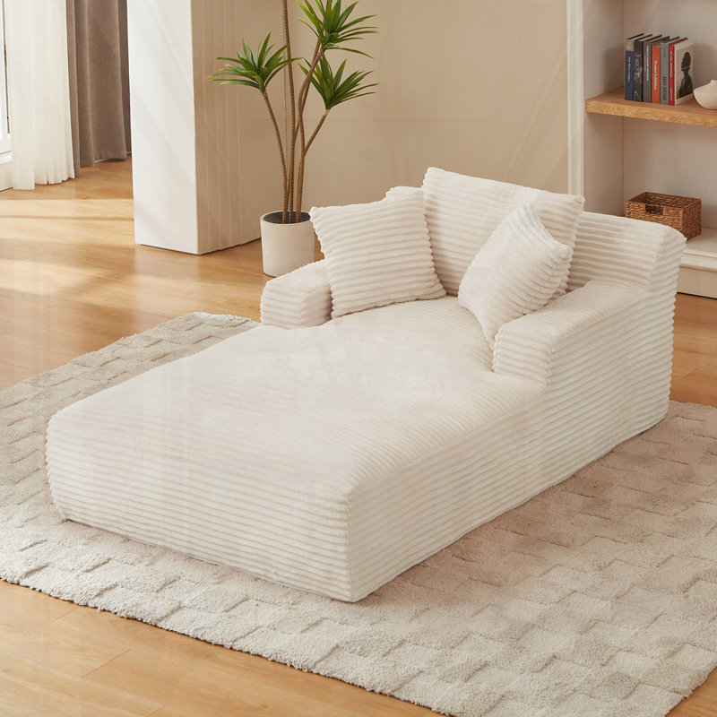Chaise longue surdimensionnée pour l'intérieur,, Blanc