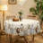 Easter Tablecloth with Jesus and Lion Design Round Washable Table Cover Ideal for Indoor Dining and Family Party Decorations-1574248938