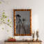 Miroir mural rétro en bois sculpté