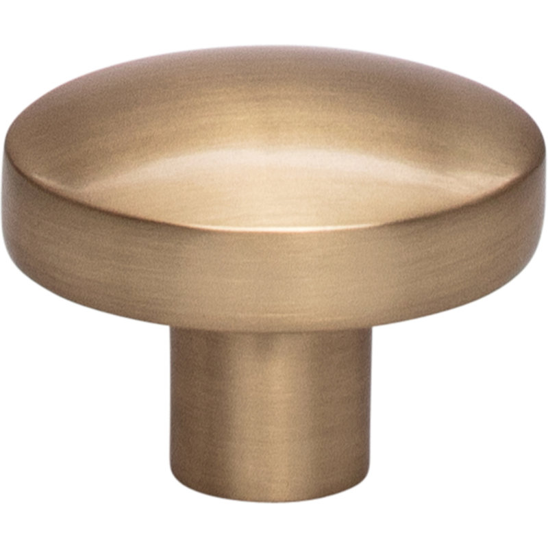 Hillmont 1 3/8" Length Oval Knob, Honey Bronze