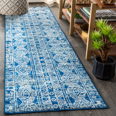 Tapis bleu / gris Tybalt