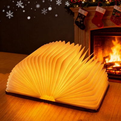 Wooden Book Lamp