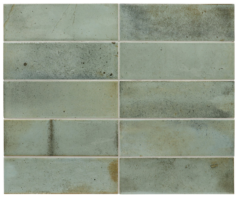 2.58'' W x 7.9'' L Ceramic Subway Singular Tile, Sage Green