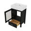 Meuble-lavabo de 20 pouces avec évier en céramique et beaucoup de rangement-739566263