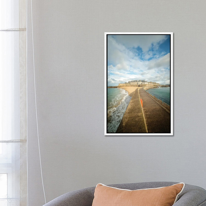 Saint Malo, French Old City Of Brittany by Philippe Manguin - Floater Frame Gallery-Wrapped Canvas Giclée on Canvas