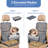 Jespet GOOPAWS Briefcase Shape Dog Booster Car Seat, Grey-117280330