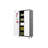 71'' Locking Metal Cabinet With 4 Adjustable Shelves - Home Office Garage Storage Option And Doors Solution