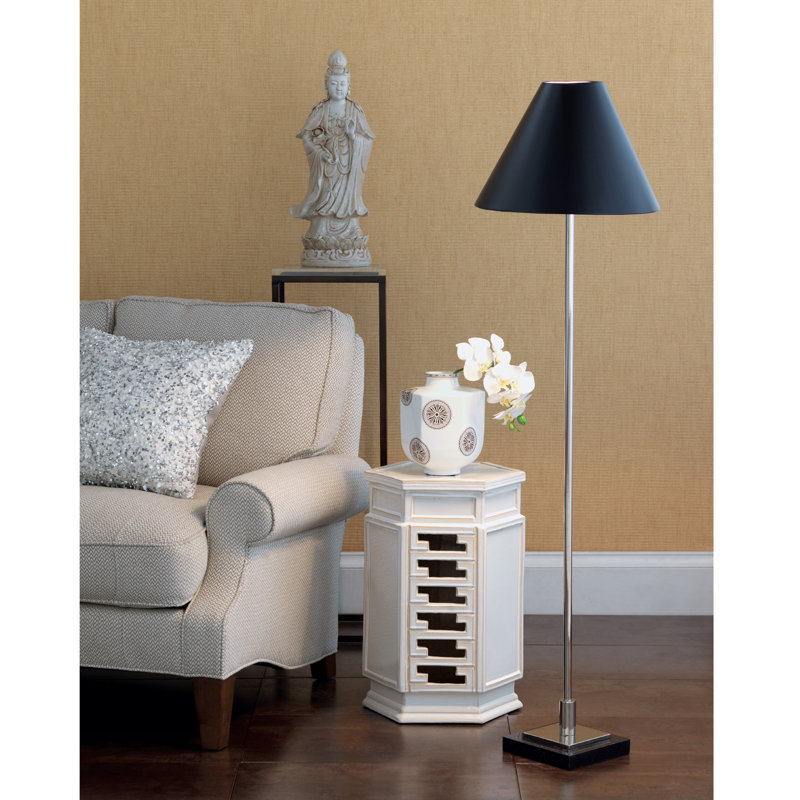 Temba Table Vase, White/Brown