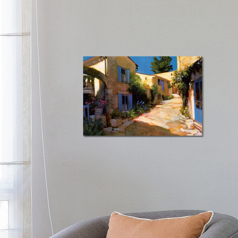 Village In Provence - Wrapped Canvas Print, 66.04 cm H x 45.72 cm W x 1.91 cm D