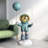 43.31"Balloon astronaut landing figurine-1376263693