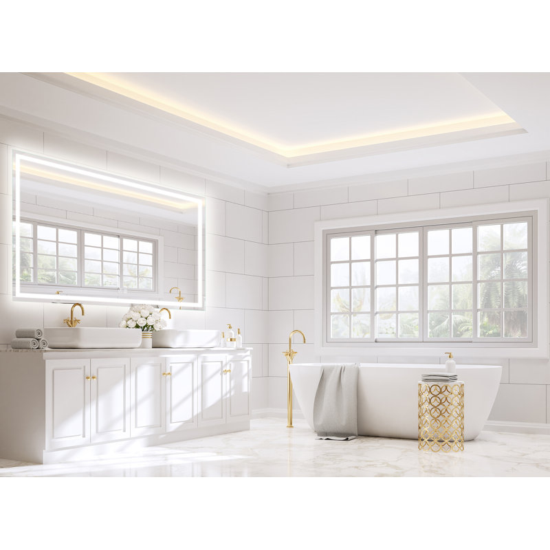 Miroir de salle de bain à DEL Naliyah, 40 po x 60 po