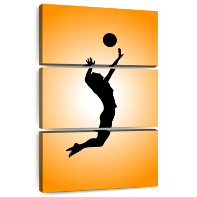 Silhouette de joueur de volleyball Sireci