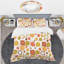 Ensemble de housse de couette abstrait géométrique i mid-century abstract-40703448
