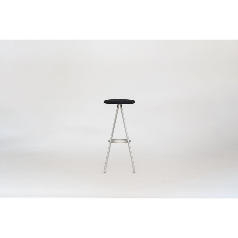 Quad-Space Bar Stool, Black, Bar Stool (30.16" Seat Height)