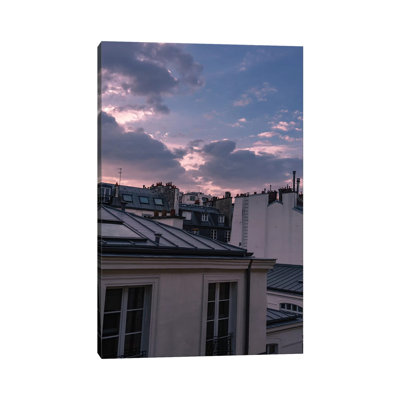 Paris Sunset V 1 Piece Wall Art on Canvas