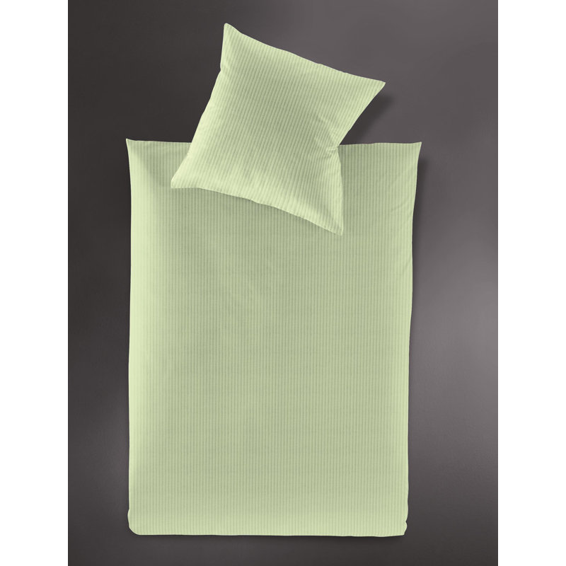 Lumen 2 Piece Duvet Cover Set, Single - 1 Pillowcase (80 x 80 cm), Green