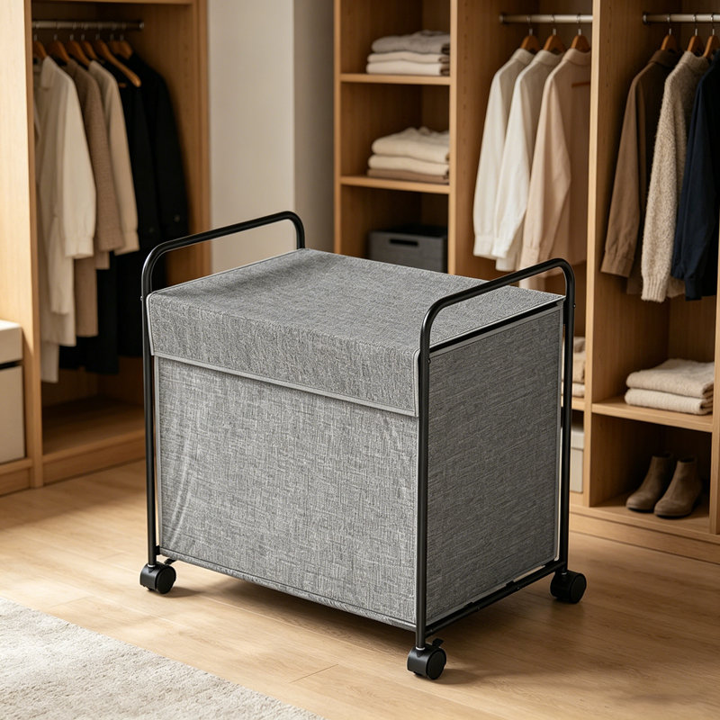 Panier à linge portatif, convient aux salons et aux chambres à coucher, organisateur de rangement, boîte de rangement en tissu Oxford.