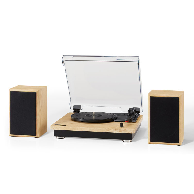 3 - Speed Turntable Decorative Record Player with Bluetooth