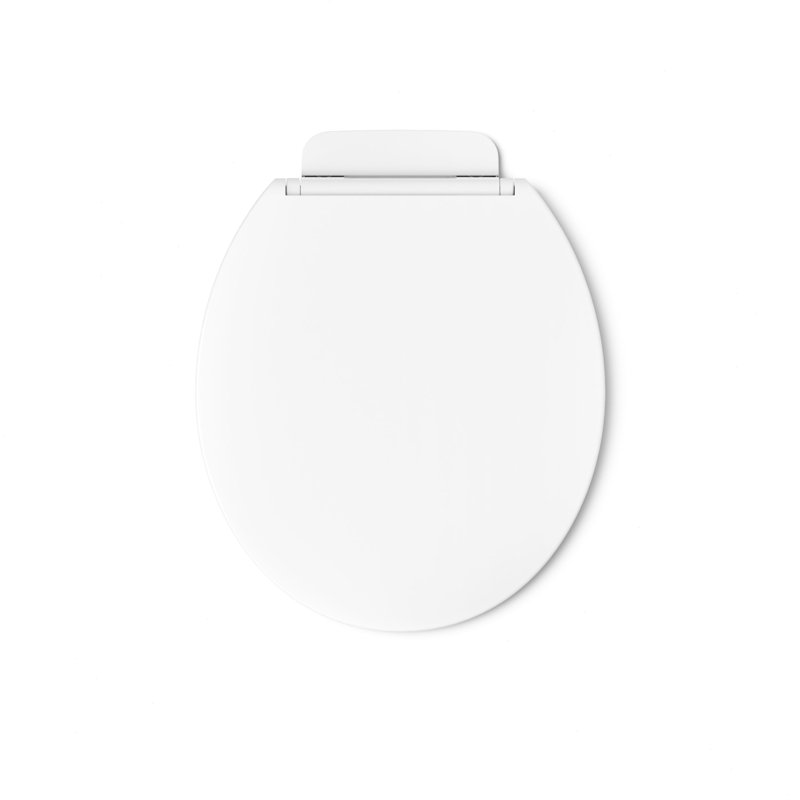 Glissade Readylatch Quiet-Close Toilet Seat, White