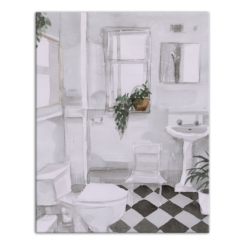 «Black and White», reproduction sur toile, H 14 po x l 11 po x P 1,25 po