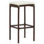 Ensemble de bar de patio 3 pièces Wildon Home® en bois massif d'acacia et de rotin de polyester-60358690-60358694