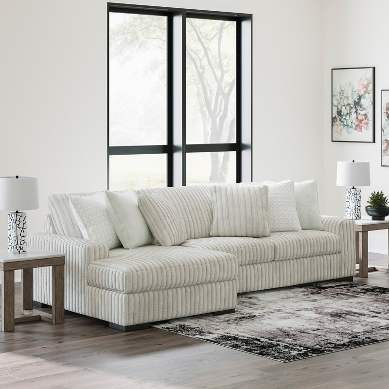 Canapé modulaire 2 pièces avec méridienne Stupendous, Orienté à gauche (vu de face)