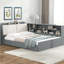 Lit plateforme en bois avec tablettes de rangement et 2 tiroirs-1930291699-1930291703